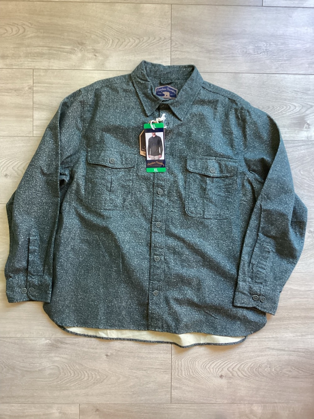 Men's Heavy Weight Shirt- Dark Green